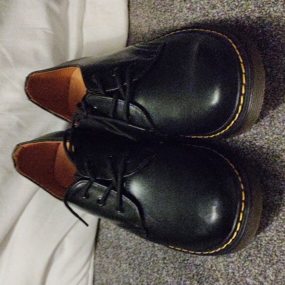 Prelove Unisex Dr Marten's Low Cut Original Boots Color Black Size M 14 L15 - Picture 4 of 6